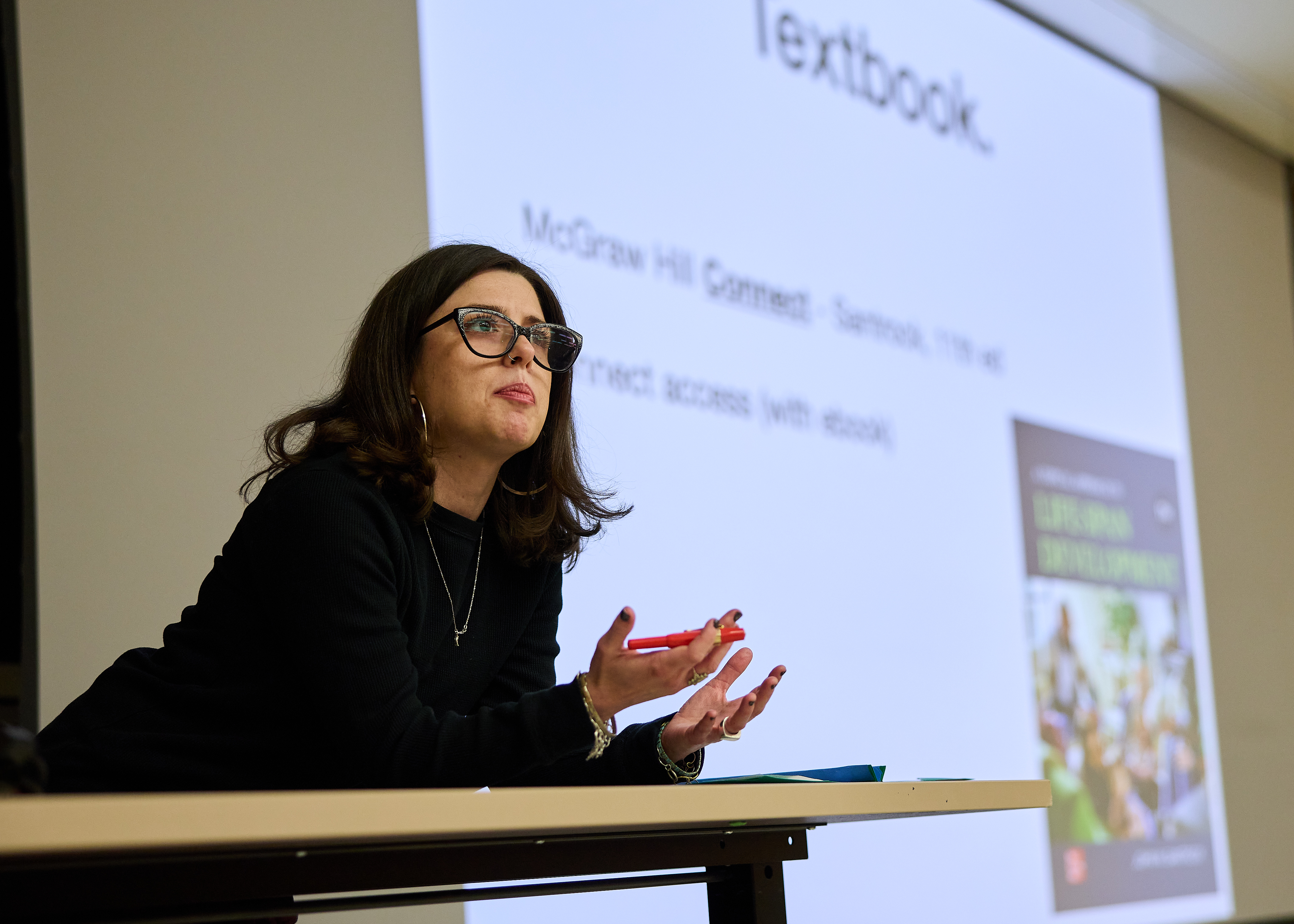Faculty member presenting